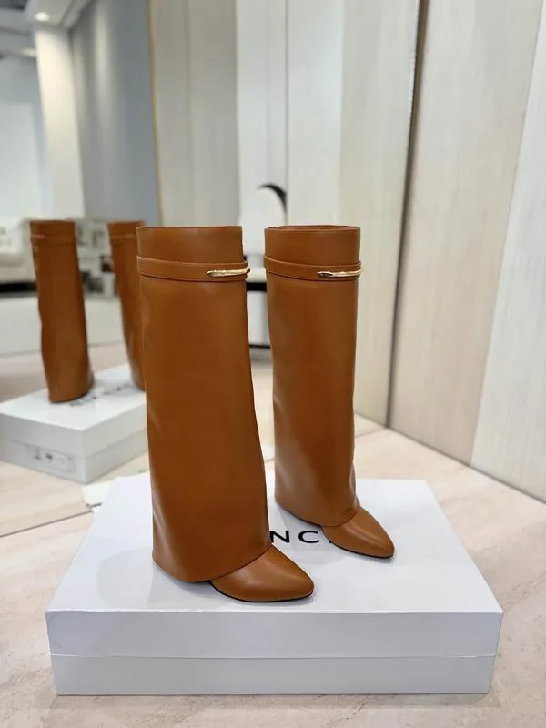 Givenchy MNS0802 Brown Tall Heeled Boots, catalog view 1, mns0802