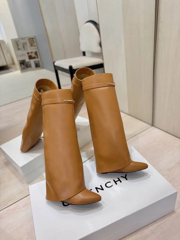 Givenchy MNS0802 Brown Tall Heeled Boots, catalog view 2, mns0802