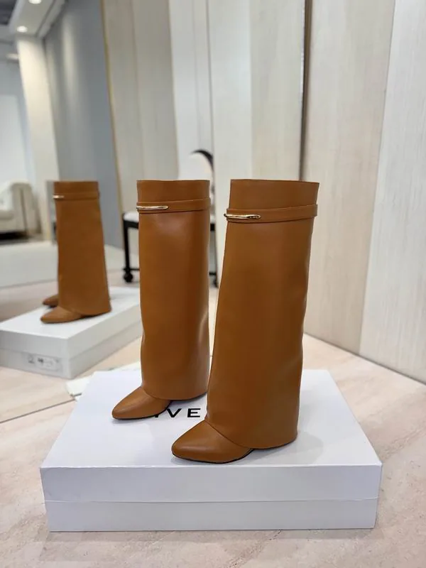 Givenchy MNS0802 Brown Tall Heeled Boots, catalog view 3, mns0802