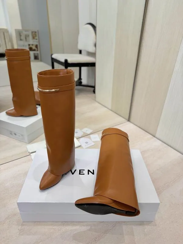 Givenchy MNS0802 Brown Tall Heeled Boots, catalog view 4, mns0802