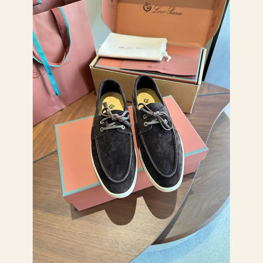Loro Piana MNS0801 Black Loafers, catalog view 1, MNS0801