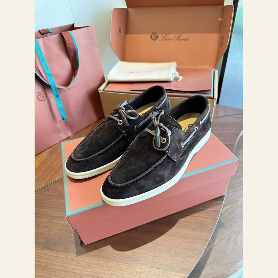 Loro Piana MNS0801 Black Loafers, catalog view 2, MNS0801