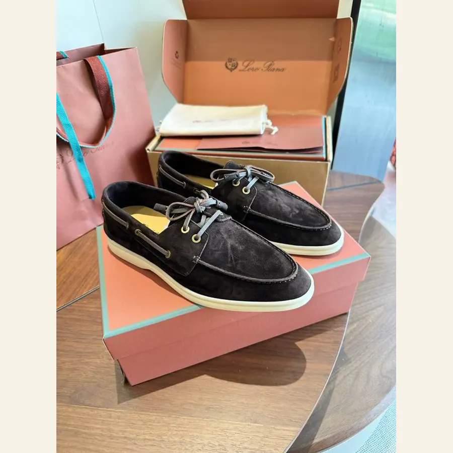 Loro Piana MNS0801 Black Loafers, catalog view 3, MNS0801
