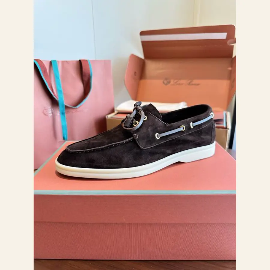 Loro Piana MNS0801 Black Loafers, catalog view 4, MNS0801