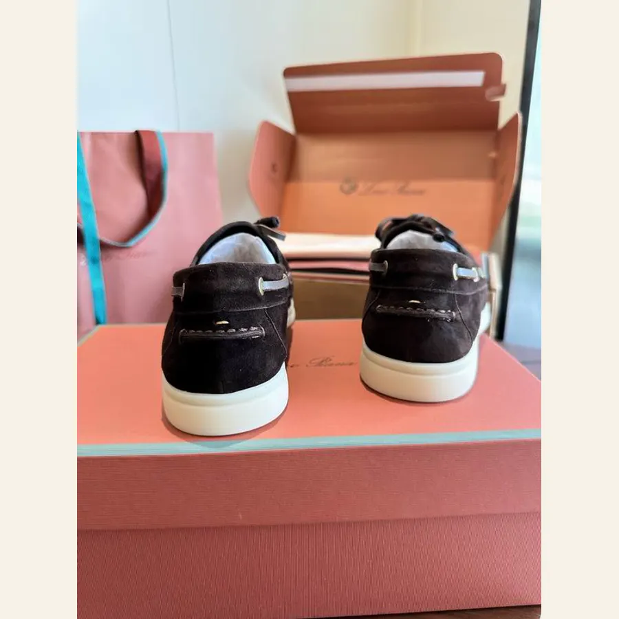 Loro Piana MNS0801 Black Loafers, catalog view 5, MNS0801