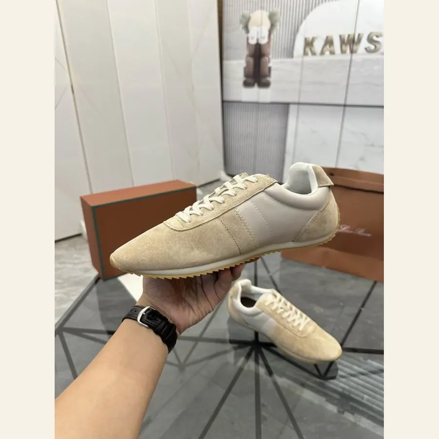 Loro Piana MNS0802 Beige Low-Top Sneakers, catalog view 5, MNS0802