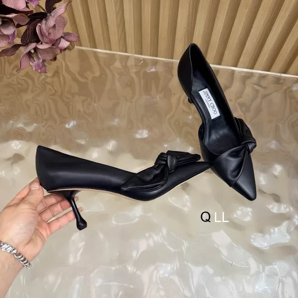 Jimmychoo LL0806 Bow-Detail Pointed Pumps, source view 1, SKU LL0806