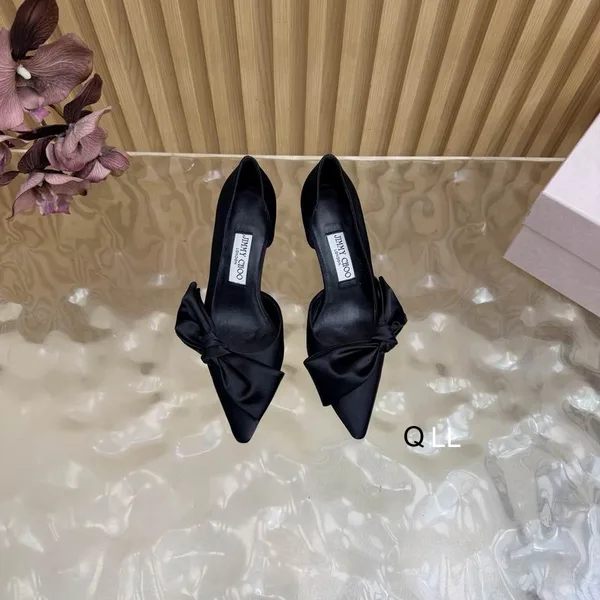 Jimmychoo LL0806 Bow-Detail Pointed Pumps, source view 2, SKU LL0806