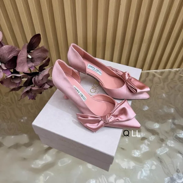 Jimmychoo LL0806 Bow-Detail Pointed Pumps, source view 4, SKU LL0806