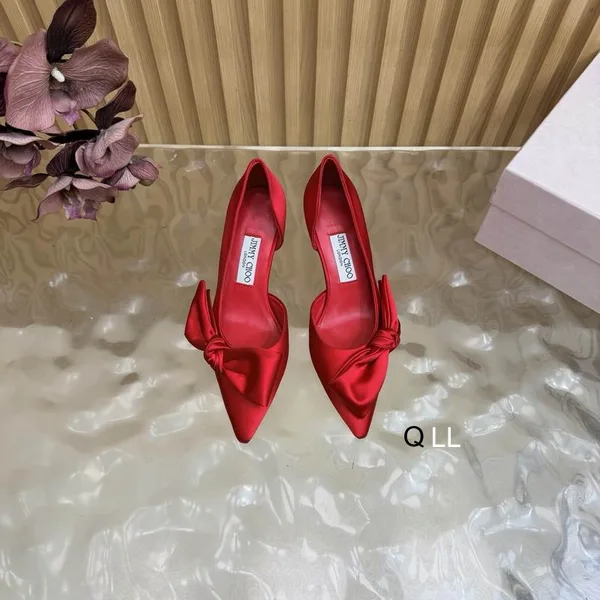 Jimmychoo LL0806 Bow-Detail Pointed Pumps, source view 6, SKU LL0806