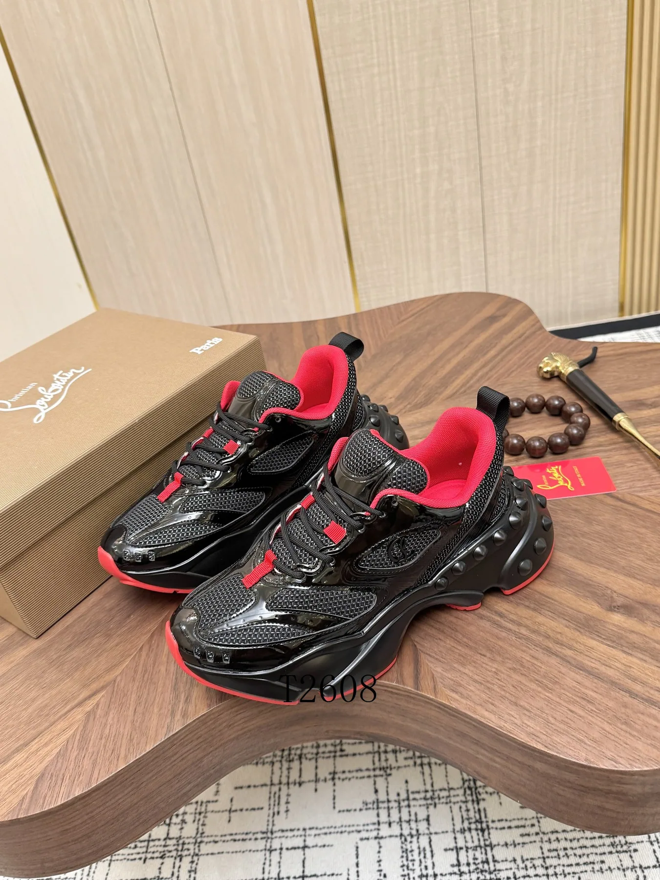 CL White Red Low-Top Sneakers, catalog view 4, 15
