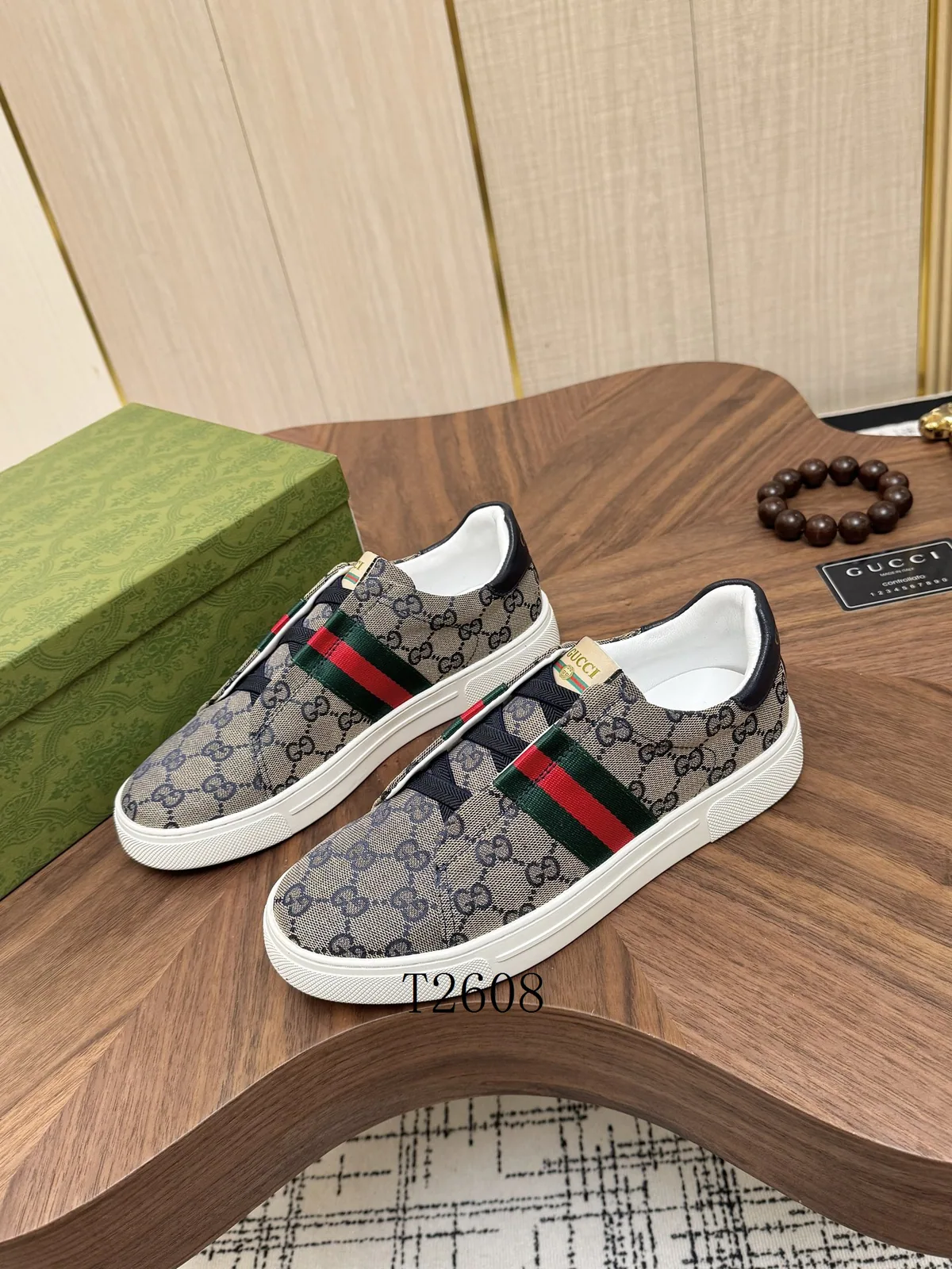 Gucci GG monogram web slip-on sneaker, catalog view 3, h0803