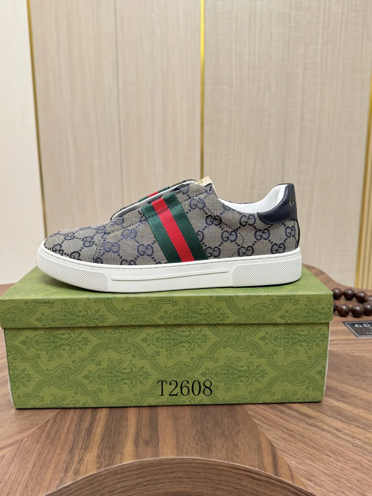Gucci GG monogram web slip-on sneaker, catalog view 4, h0803