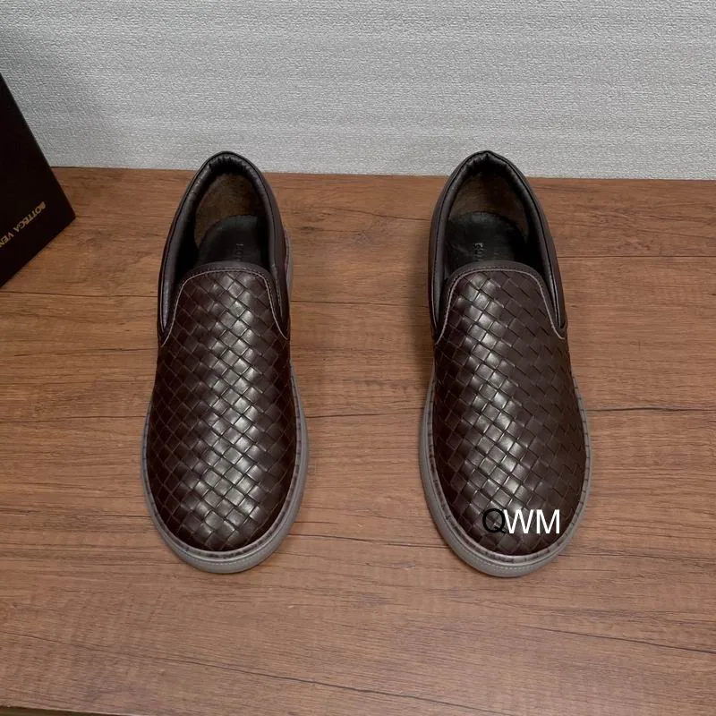 Bottega Veneta WM0802 Woven-Look Slip-On Shoes, source view 5, SKU WM0802