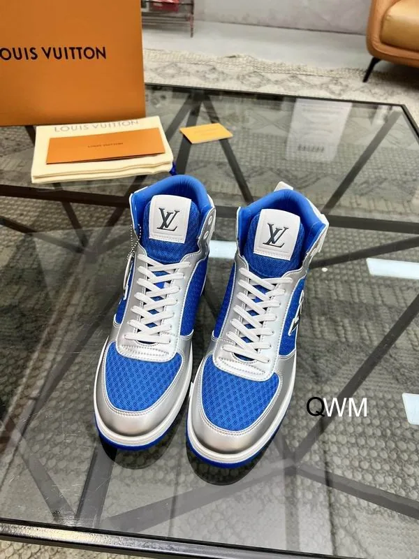 LV WM0803 Blue-White Low-Top Sneakers, catalog view 1, WM0803