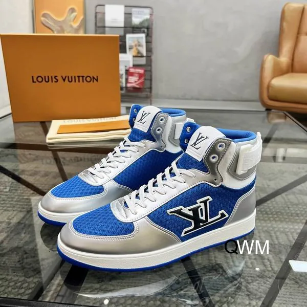 LV WM0803 Blue-White Low-Top Sneakers, catalog view 2, WM0803