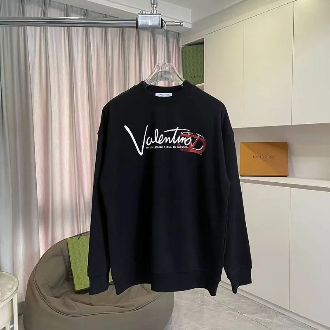Valentino Script Logo Crewneck Sweatshirt, catalog view 3, hgntx17